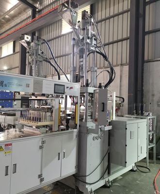 176 Cm3 Teórico Volumen del tiro Dental del hilo Dental Máquina de inyección de plástico vertical 55T 12kW