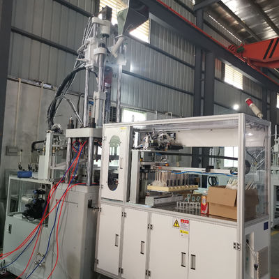176 Cm3 Teórico Volumen del tiro Dental del hilo Dental Máquina de inyección de plástico vertical 55T 12kW