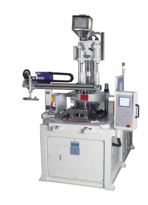 Máquina de moldeo por inyección de plástico vertical de mesa giratoria de alta productividad 200T