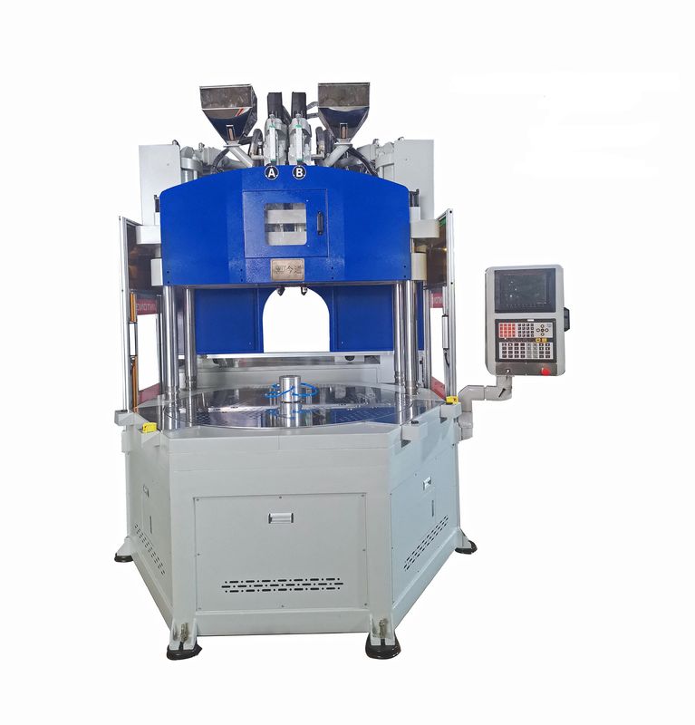Máquina automática de moldeo por inyección vertical de dos colores 120T aprobada ISO