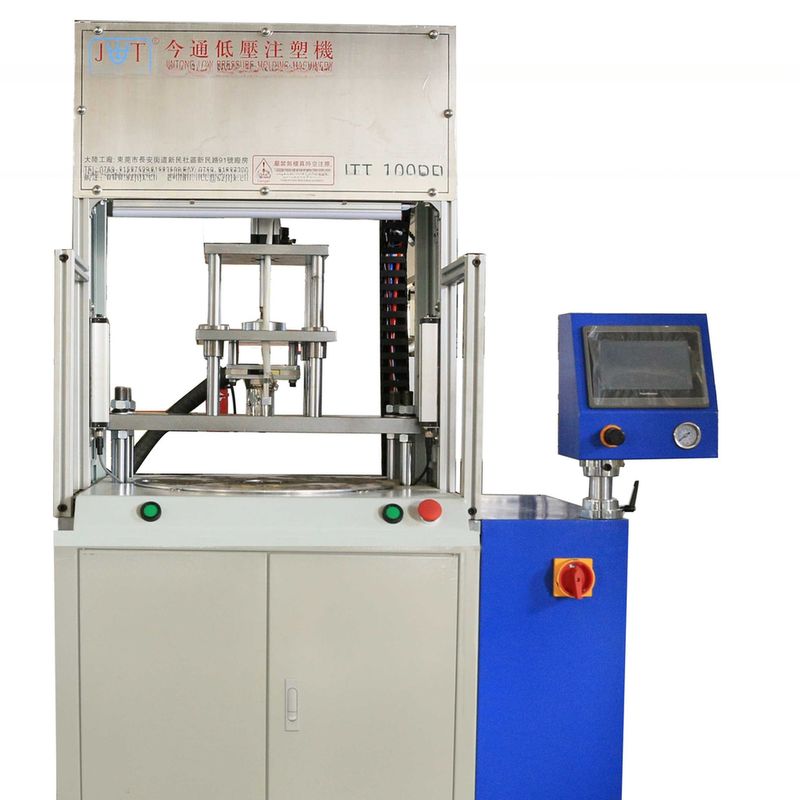 Máquina de moldeo por inyección de pegamento caliente de baja presión de 8 mm de diámetro de tornillo JTT-100 DR para PCB