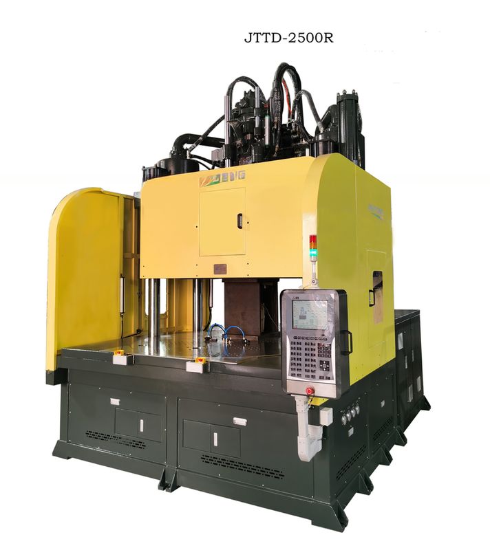 Máquina de moldeo por inyección vertical de mesa de bajo trabajo de 250T con mesa giratoria JTTD-2500R